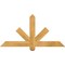 Ekena Millwork Kennewick Rough Sawn Timber Gable Bracket, Western Red Cedar, 48"W x 24"H x 2"D x 4"F, 12/12 Pitch GBW048X24X0204KEN00RWR - alternate 1